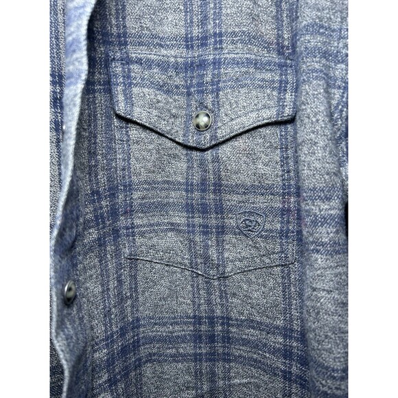 ARIAT Men’s Retro Fit Pearl Snap Button Up Shirt Size Medium - Picture 4 of 7